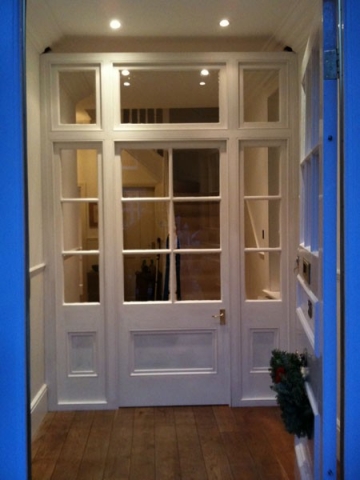 Interior door screen