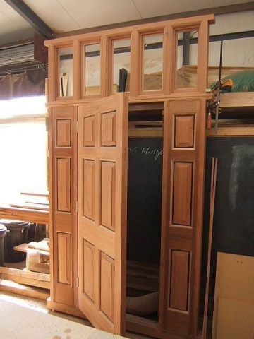 Entrance door and frame