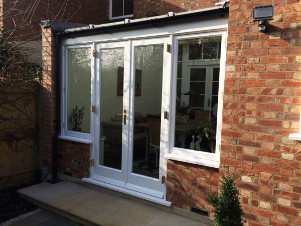 Replacement conservatory doors and frame