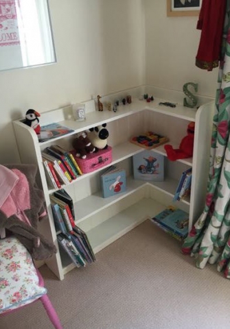 Corner bookcase