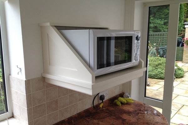Microwave shelf